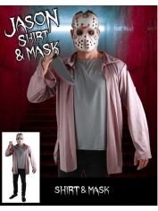 Jason Shirt and Mask - Halloween Men Costumes